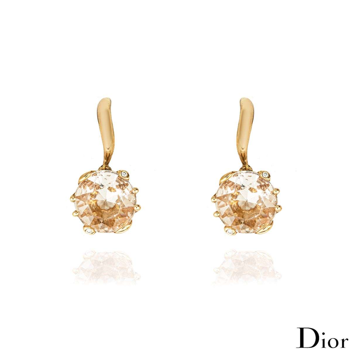 Dior Pink Gold & Morganite Oui Drop Earrings Dior Pink Gold & Morganite Oui Drop Earrings